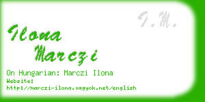 ilona marczi business card